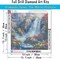 5D Diamond Painting Kit – Waterfall Landscape, Full Round Drill, 13.7x13.7